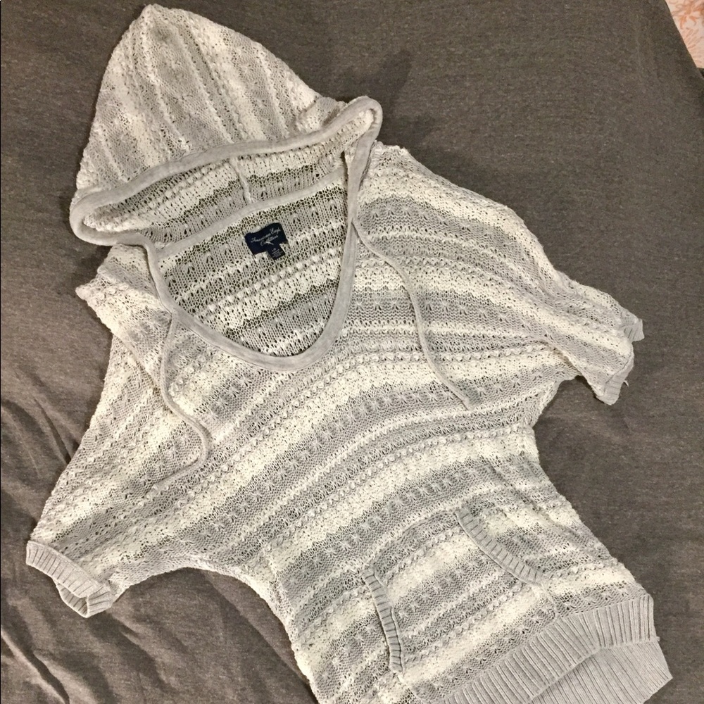 Knit Sweater With Hood